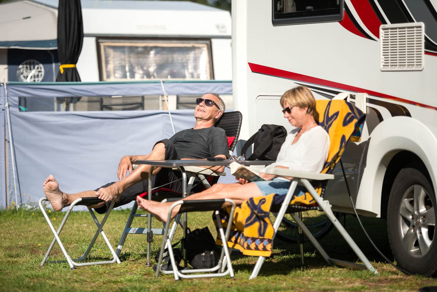 Avkopllning för hela familjen på campingen First Camp Karlstorp - Halmstad