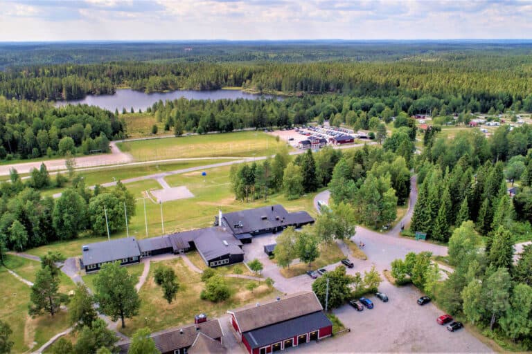 Fin utsikt över campingen i Ånnaboda - Örebro.