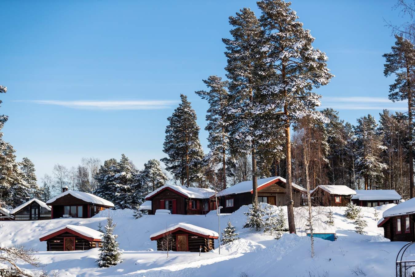 Vinterlige hytter i Sverige