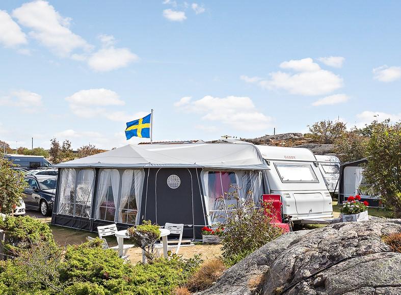 Camping i Sverige på sommeren