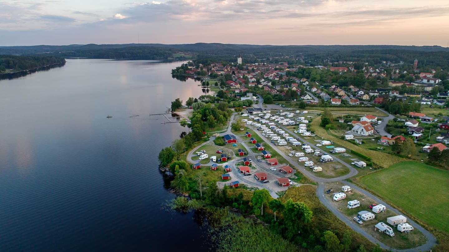 Campingplass i Bergslagen, Sverige