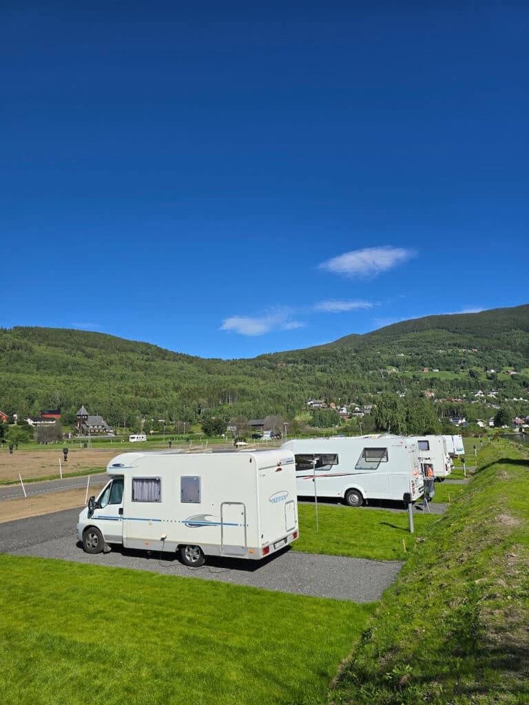 Bobilplass hos naturskjønne First Camp Gol Hallingdal