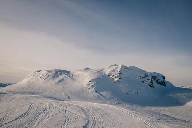 Skispor på Lifjell, i nærheten av First Camp Bø - Telemark