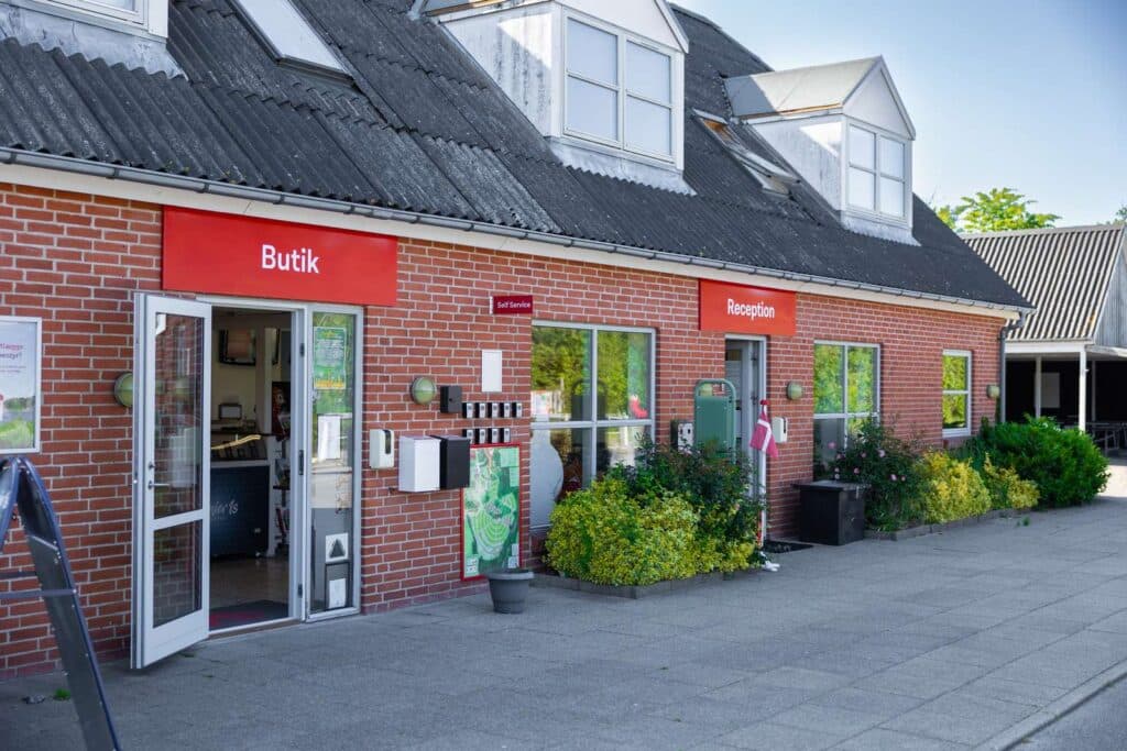 Butik på campingpladsen i Fyn