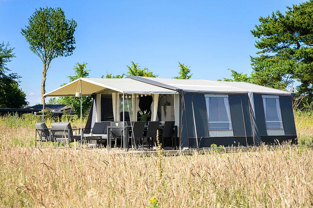 Glamping i Danmark på Hasmark strand