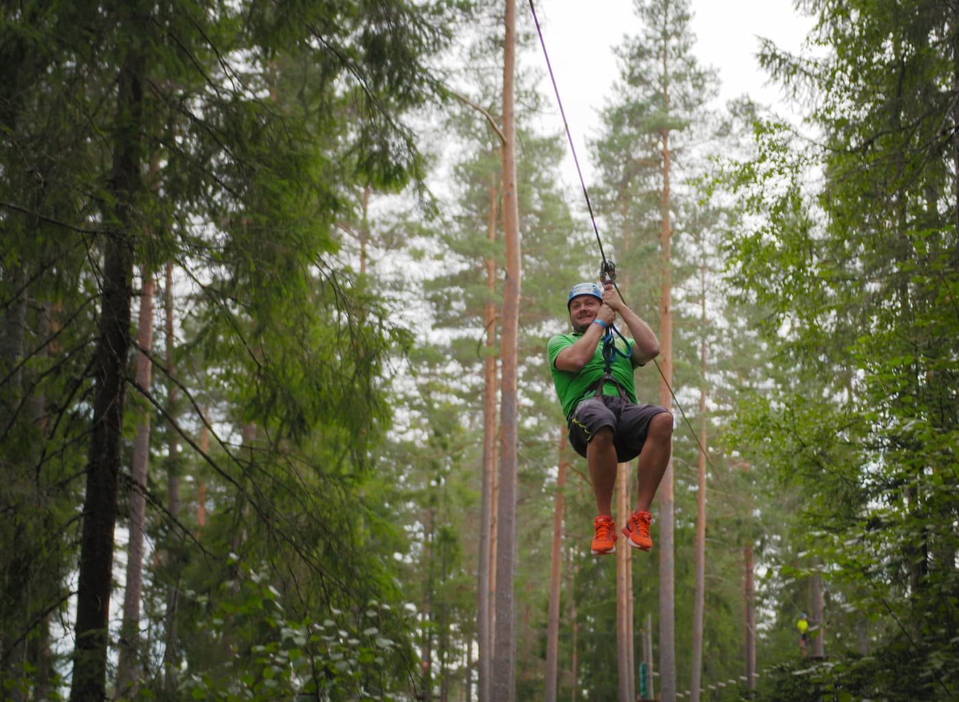 Zipline Høyt og Lavt klatrepark, Bø - Telemark