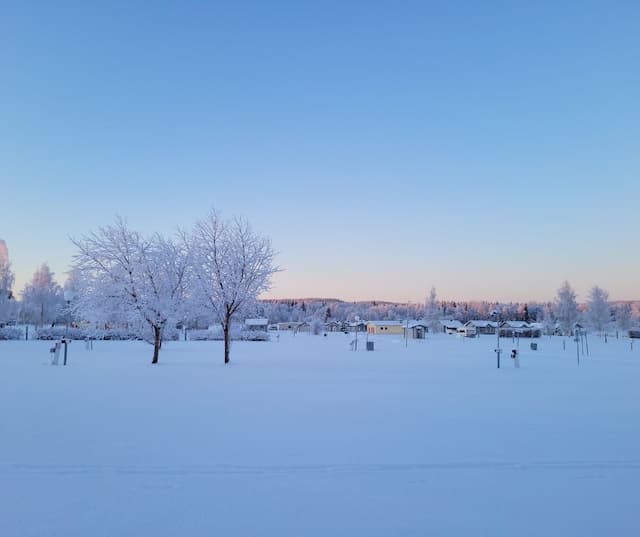 First Camp Björknäs - Boden vinterlandskap