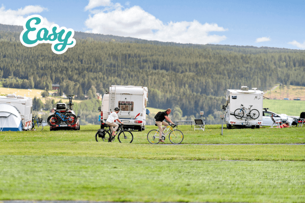 Naturskjønn campingplass i Östersund, Sverige
