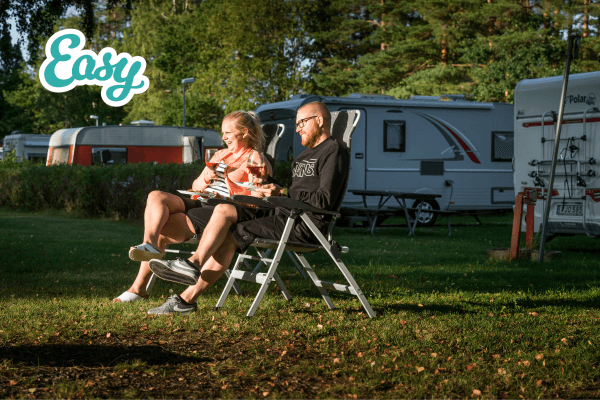 Campingplass nær Linköping, Sverige