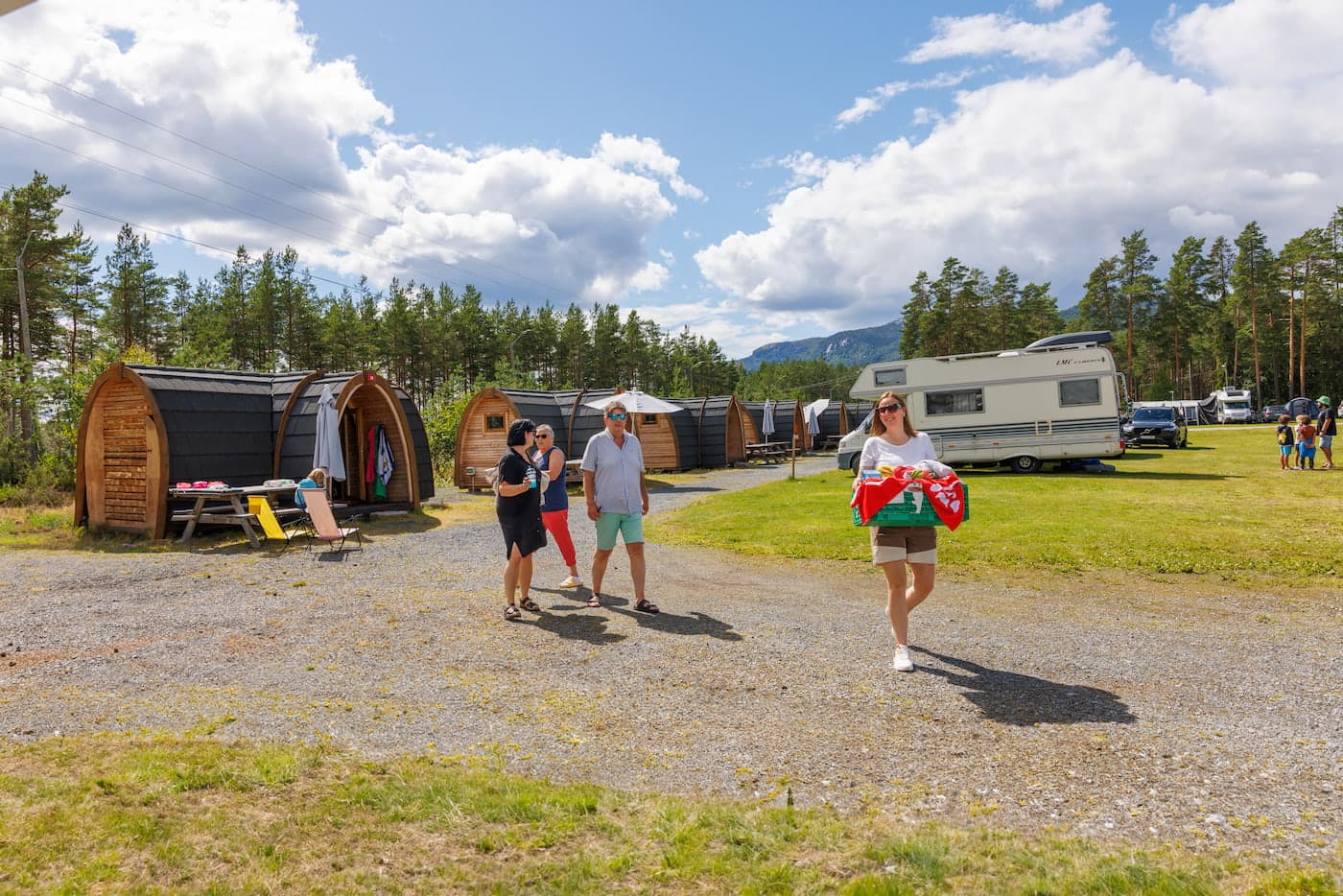 Pods camping sommer Bø Telemark