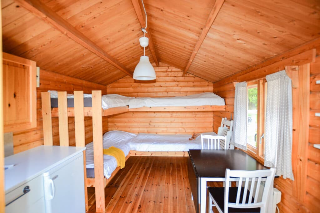 Överblick för mysiga stuga Fiskartorp på Sommarvik i Värmland.