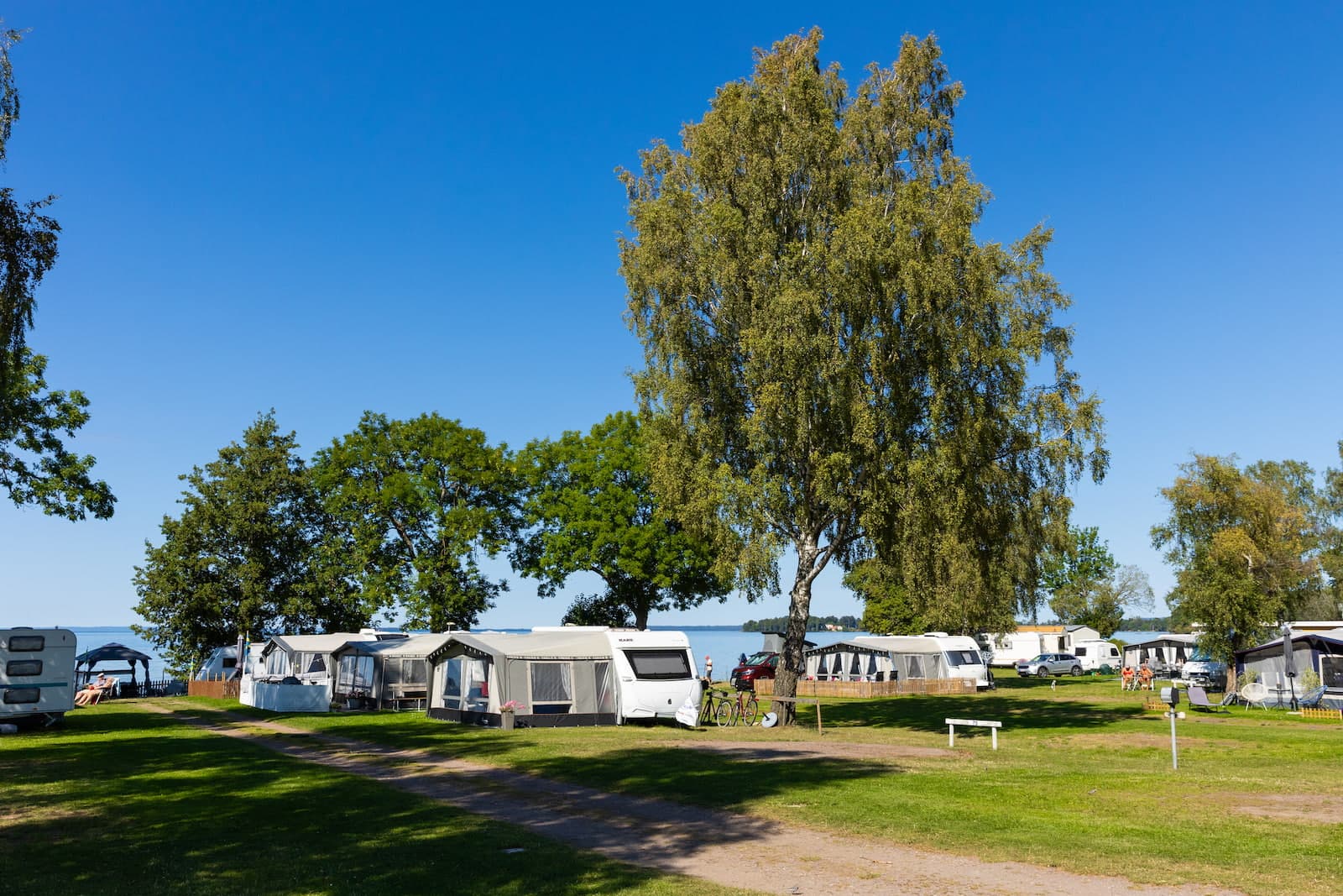 Campingområdet på First Camp Vastena - Vättern