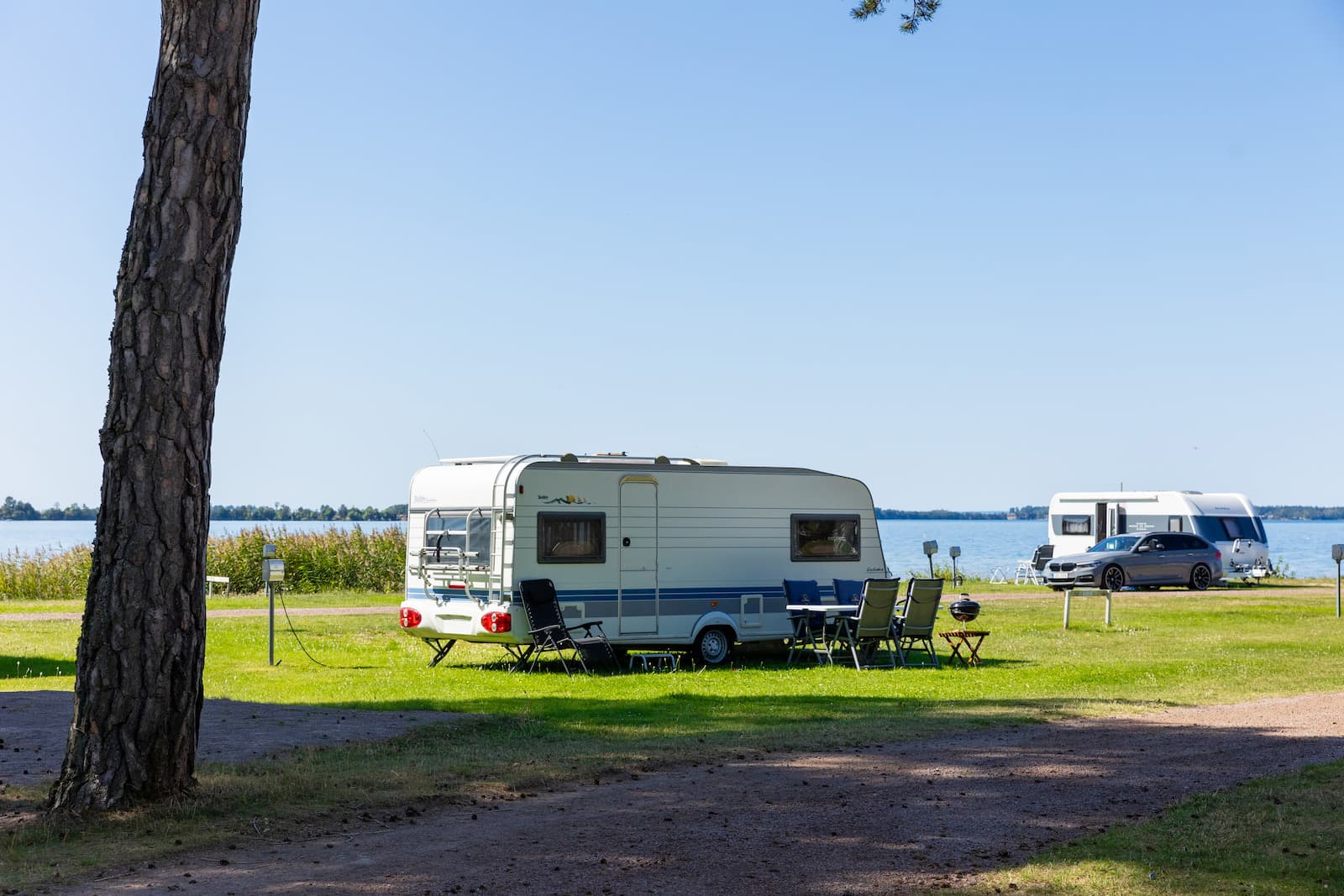 Campingtomt på First Camp Vadstena - Vättern