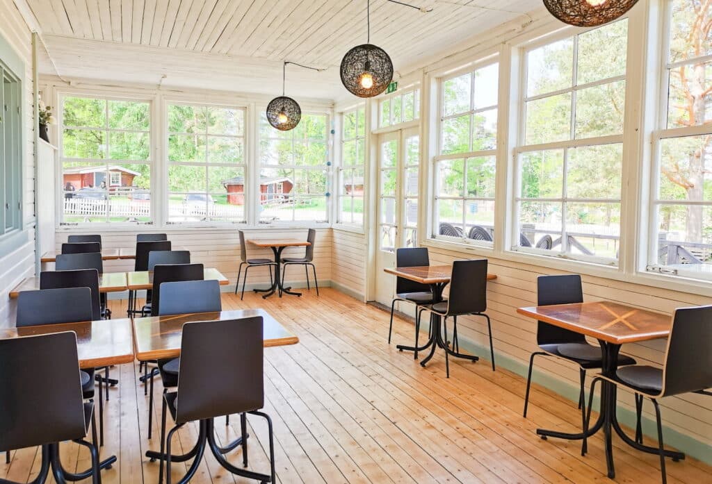 Restaurang, mat och dryck på campingen Herrgårdsliv i Kristinehamn