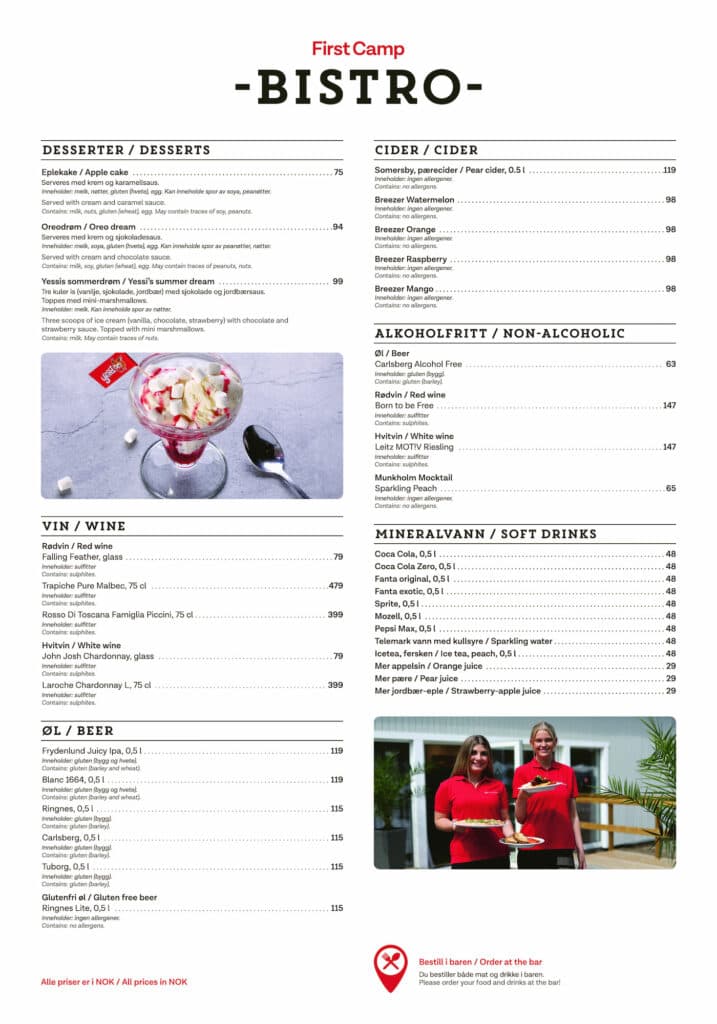 Bistro Meny Norge
